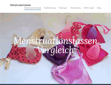 Tablet Screenshot of menstruationstasse.com